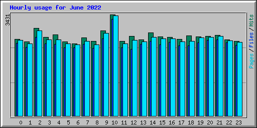 Hourly usage for June 2022