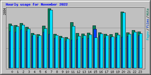 Hourly usage for November 2022
